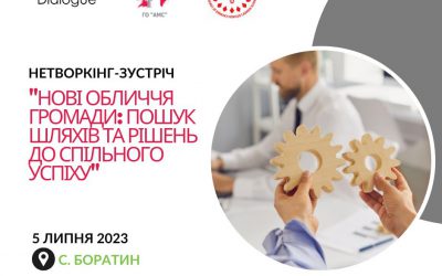 Запрошуємо на нетворкінгову зустріч з бізнесом, ВПО, мешканцями громади “Нові обличчя громади: пошук шляхів та рішень до спільного успіху”!