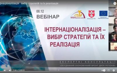 «Інтернаціоналізація – вибір стратегій та їх реалізація». Запис вебінару.