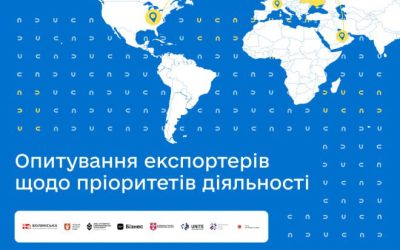 Опитування експортерів Волинської області щодо пріоритетів діяльності.