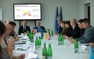 Волинська торгово-промислова палата разом із представниками волинського бізнесу взяла участь у зустрічі з губернатором штату Колорадо Джаредом Полісом